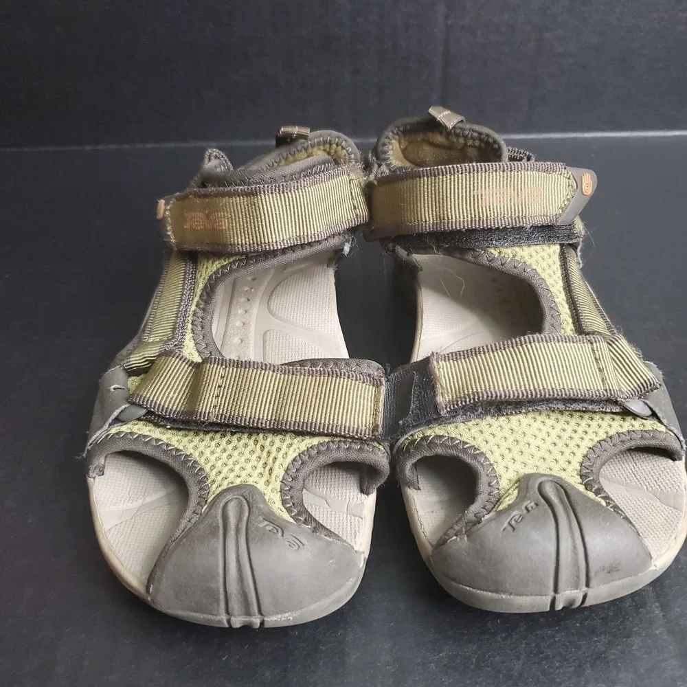 Teva Hiking Sandals Sports Water Green Toachi 6205 Unisex‎ Size 4 Youth Big Kids